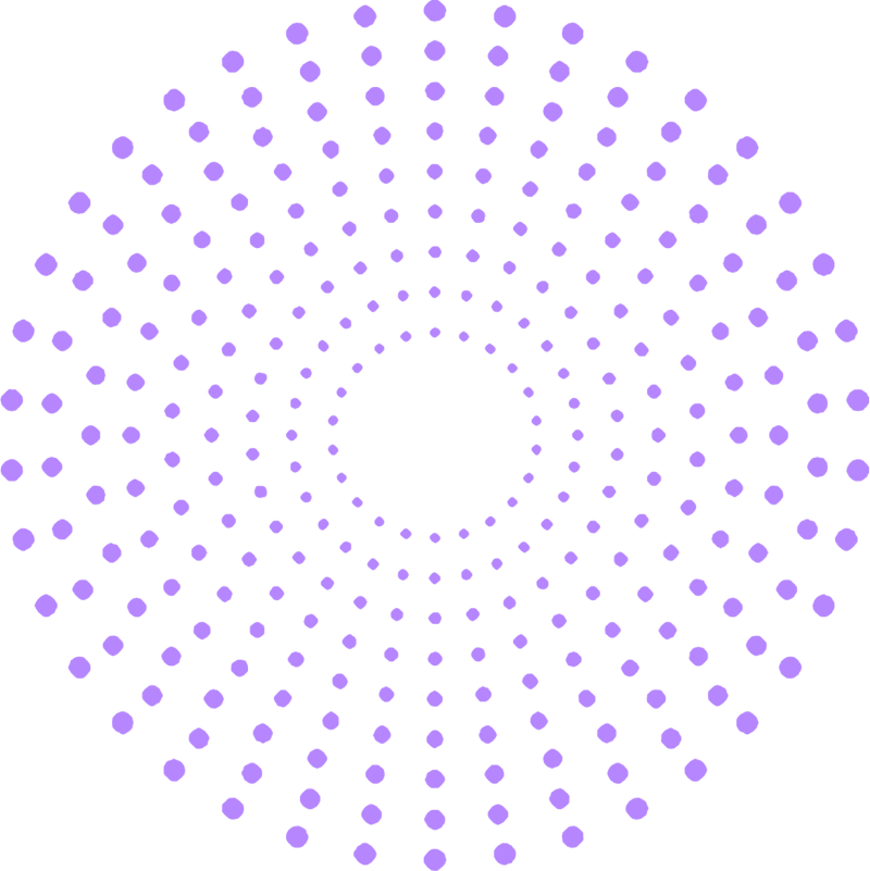 Abstract Halftone Radial Pattern